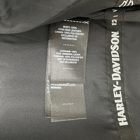 Harley-Davidson® Women's Leather Motorcycle Jacket Medium - Picture 12 of 14